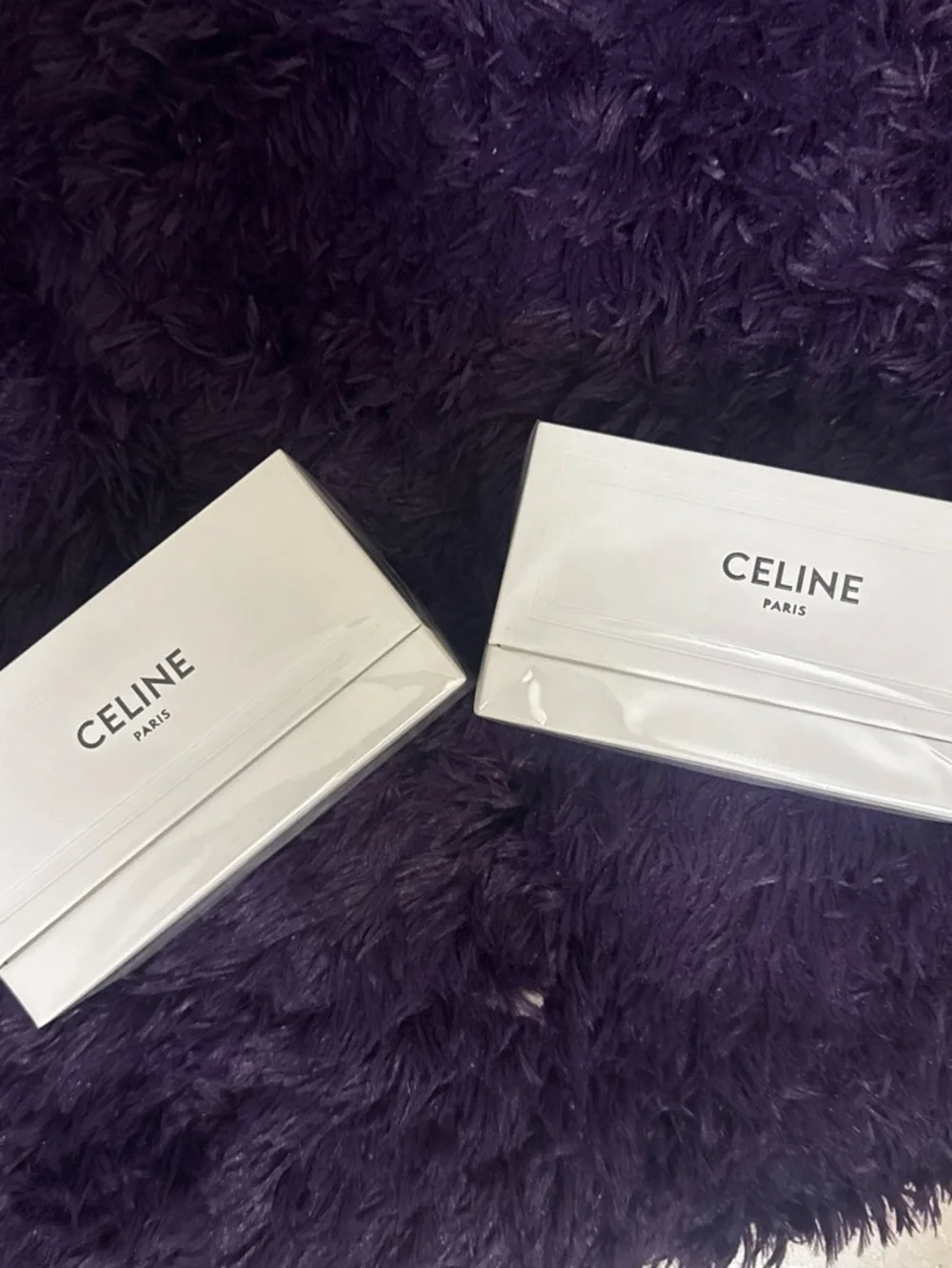 Celine White Packaging with Black Logo Text